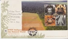 GB ROYAL MAIL FDC COVER 2011 WWF WORLD WILDLIFE EX DX52 FULL PANE 4 HANDWRITTEN