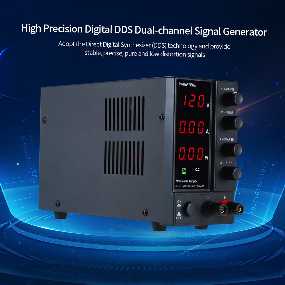Wanptek NPS1203W 0-120V 0-3A Switching DC Power Supply 3 Digits Display LED High