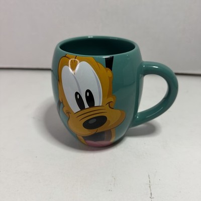 Disney Parks Pluto coffee mug tea 16oz turquoise Woof Dog Barrel