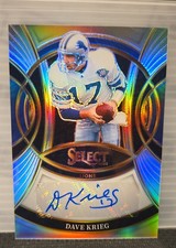 2025 Panini Select - Signatures Dave Krieg #SP-DKG Silver Prizm (AU)