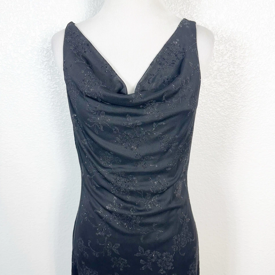 Y2K Vintage Fairy Grunge Witchy Byer Too HOCO Asymmetrical Cowl Neck Dress M - Image 2 of 4