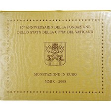 [#1309983] Vatican, Benedict XVI, Set 1 ct. - 2 Euro, BU, 2009, Rome, MS(65-70)