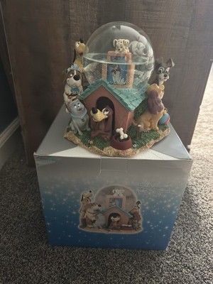 vintage Disney Store ''Disney's Dogs'' Musical Snow Globe