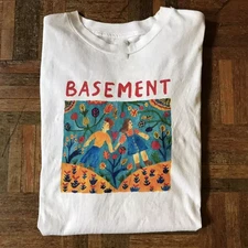 Basement Band Unisex White Short Sleeve T Shirt Full Size S-5XL BM1542