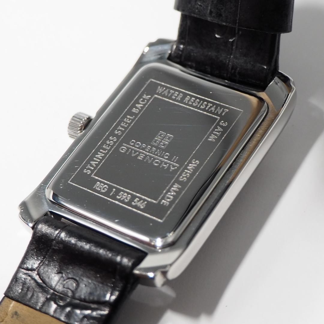 Good Condition Givenchy Square Small Seconds Watc… - image 9