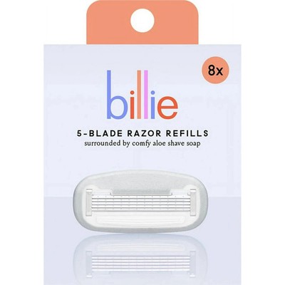 Billie Women s Razor Refill Blades 5-Blade Cartridges, 8 count, NEW