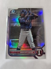 Danyer Cueva Refractor Rookie 2022 Bowman Draft Chrome Card #BDC-148 Rangers