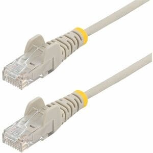 Startech 25Cm Gray Slim Cat6 Ethernet Cable Snagless Rj45 Utp Lszh 28Awg Pure Ba