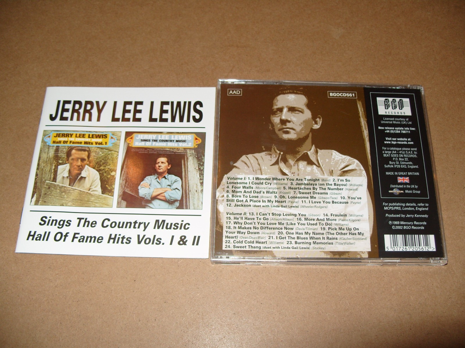 Jerry Lee Lewis Sings The Country Music Hall Of Fame Hits Vols. I & II - CD EX+