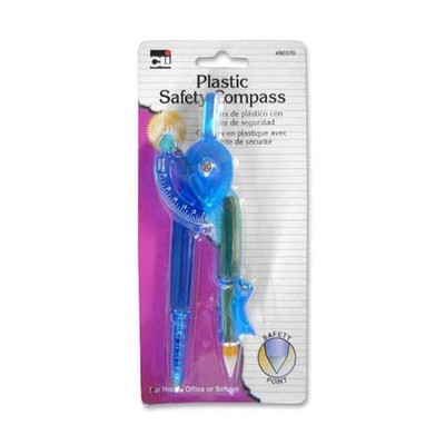 Assorted Color Ball Bearing Compass for Drawing Accurate Circles up to 12 Inches