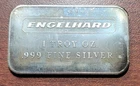 SCARCE 1 Oz Vintage Engelhard 1 Oz Silver Art Bar EI-1A ca. 1974-75 No Serial