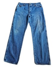 Dickies Work Wear Regular Fit Straight Leg Blue Denim Jeans Cotton Size 36x34