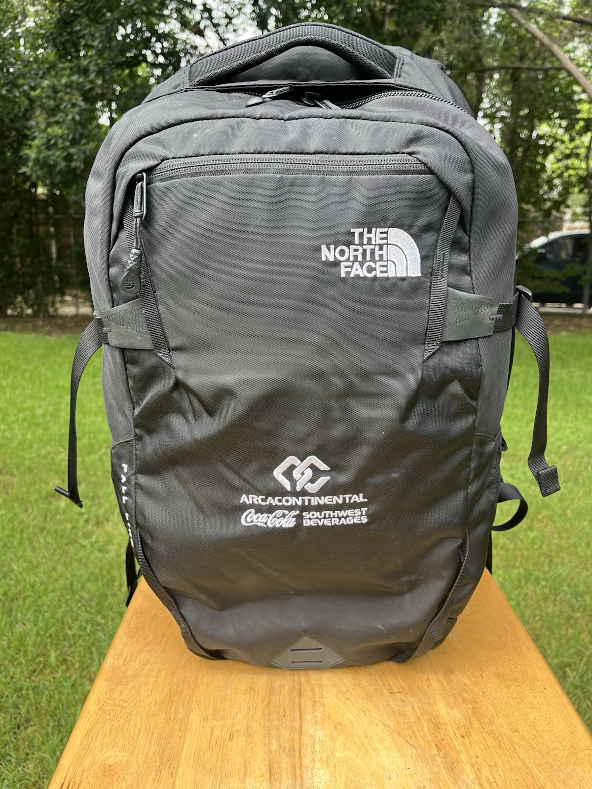 The North Face Fall Line Backpack  Laptop Bag Black School Camping Hiking
