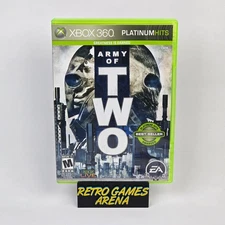 Army of Two (Xbox 360) Platinum Hits CIB COMPLETE & TESTED