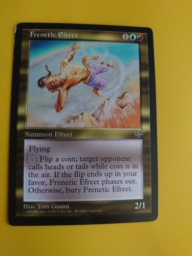 Frenetic Efreet. HP Summon Mirage. Old Vintage. Magic the Gathering Card. - Picture 4 of 5