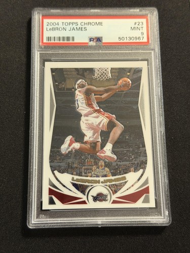 2004 Topps Chrome #23 Lebron James 2nd Year PSA 9