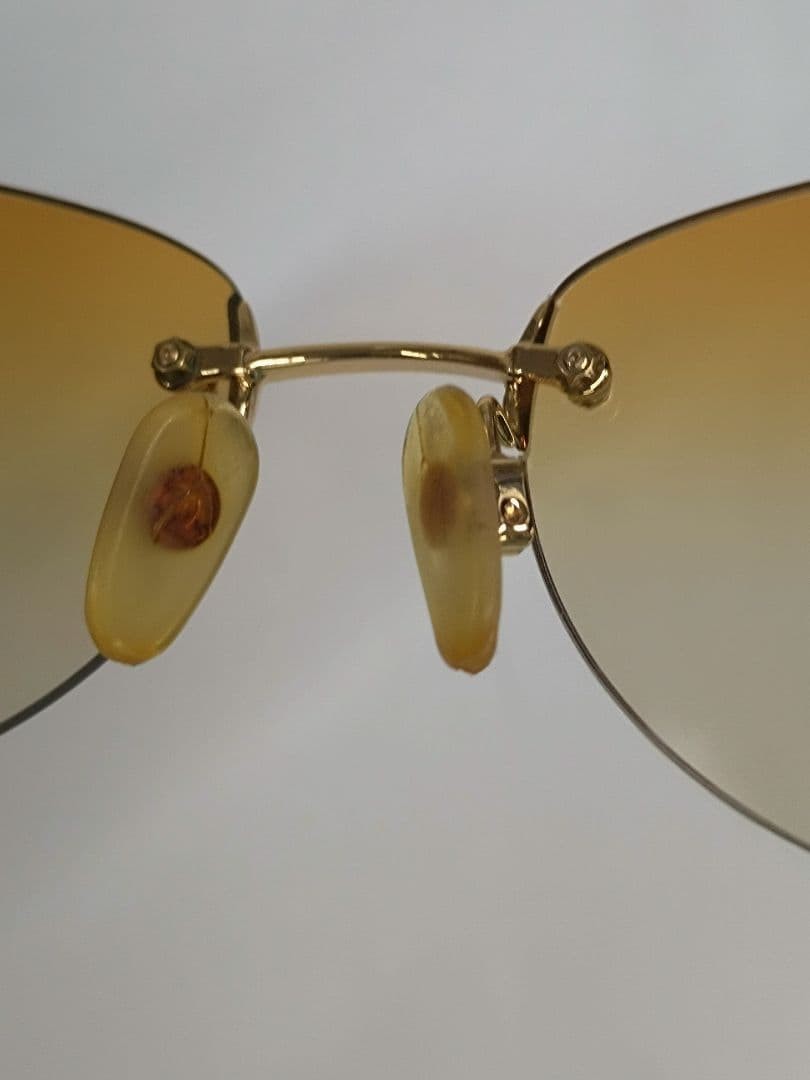 CHANEL Cocomark Sunglasses 4013 Orange Gradient Nylon Frame Used thumbnail 6