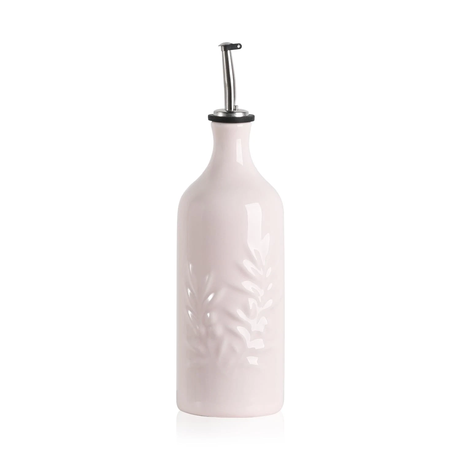 Sweejar 20oz Ceramic Olive Oil Dispenser Bottle Opaque Cruet Protects Oil