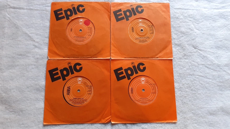 ABBA     JOB LOT 9 x VINYL 7" SINGLE RECORDS     **FREE UK P&P** - Image 2 of 2
