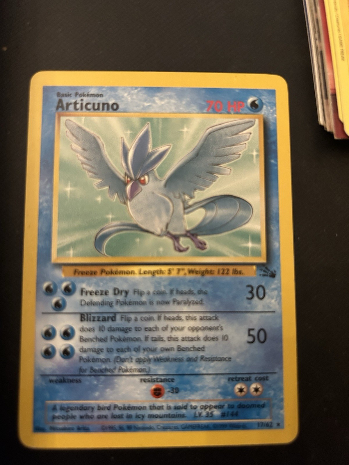 Articuno 17/62 Fossil Regular
