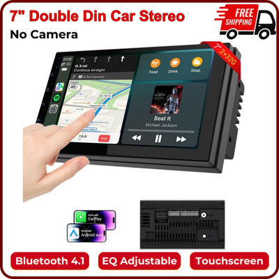 Android 13.0 Double Din 7'' Car Stereo Wireless CarPlay Auto, Radio, GPS, Wi-Fi