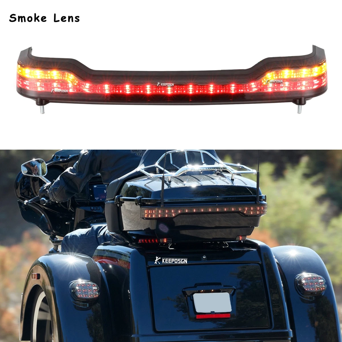 Motorcycle Rear & Brake Light Assemblies for Harley-Davidson Tri