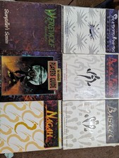 white wolf ++ role playing game book lot