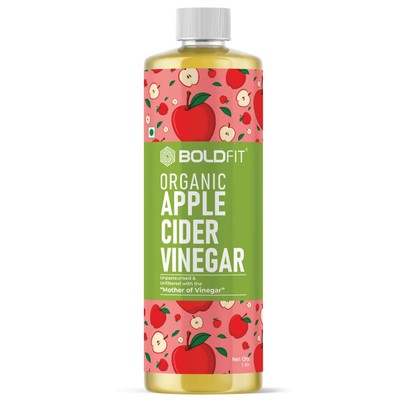 Boldfit Organischer Apfelessig, 1 Liter