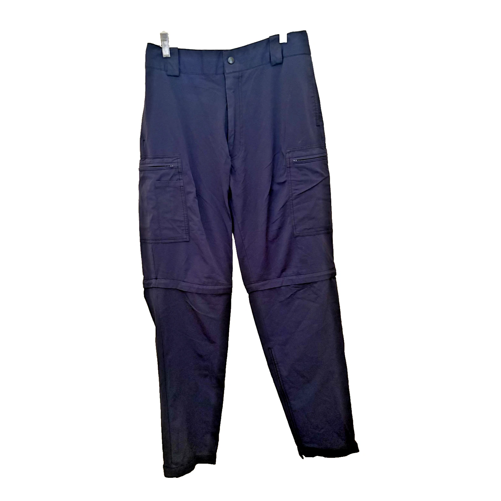 BLAUER Flexforce Dark Navy Blue Zip-Off Rain Cycling Bike Pants # 8822Z Mens 34L
