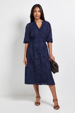 Wallis Navy Shirt Dress Womens Daywear Dresses