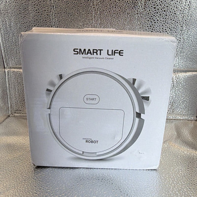 SMART LIFE N235 Robotic Vacuum Cleaner Cordless Bagless Rechargeable White 30m