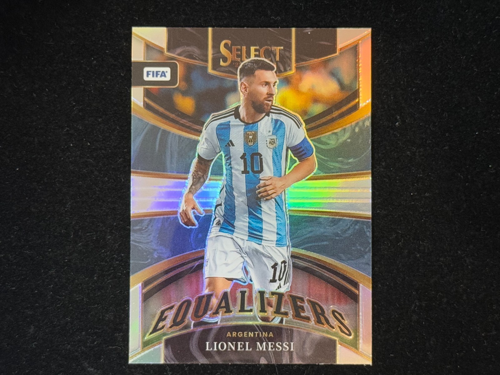 Lionel Messi 2022-23 Panini Select FIFA Equalizers #1 Silver Prizm