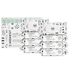 The Honest Company Clean Conscious 72 Count Pack of 8 , Pattern Play