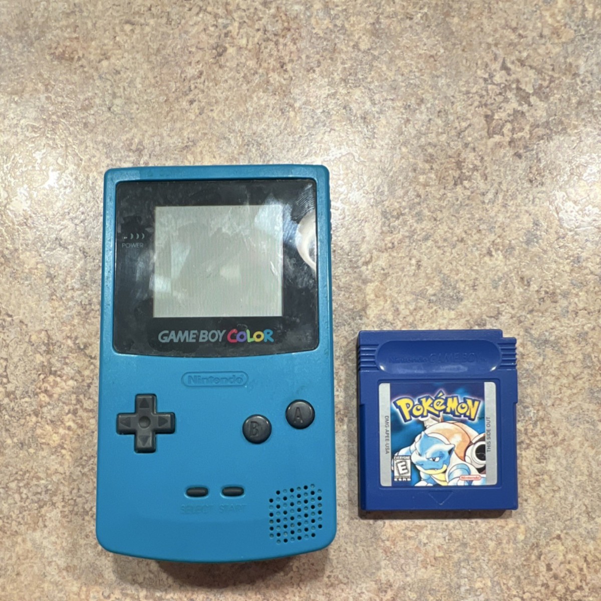 Nintendo Game Boy Color Blue Handheld Console with Pokémon Game | eBay