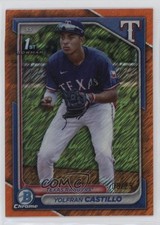 2024 Bowman Chrome Prospects Orange Shimmer Refractor 6/25 Yolfran Castillo 0ti4