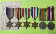 WW2  British Army Medal Group of 6  Africa,Italy, Fra&Ger,stars Def & War Medals