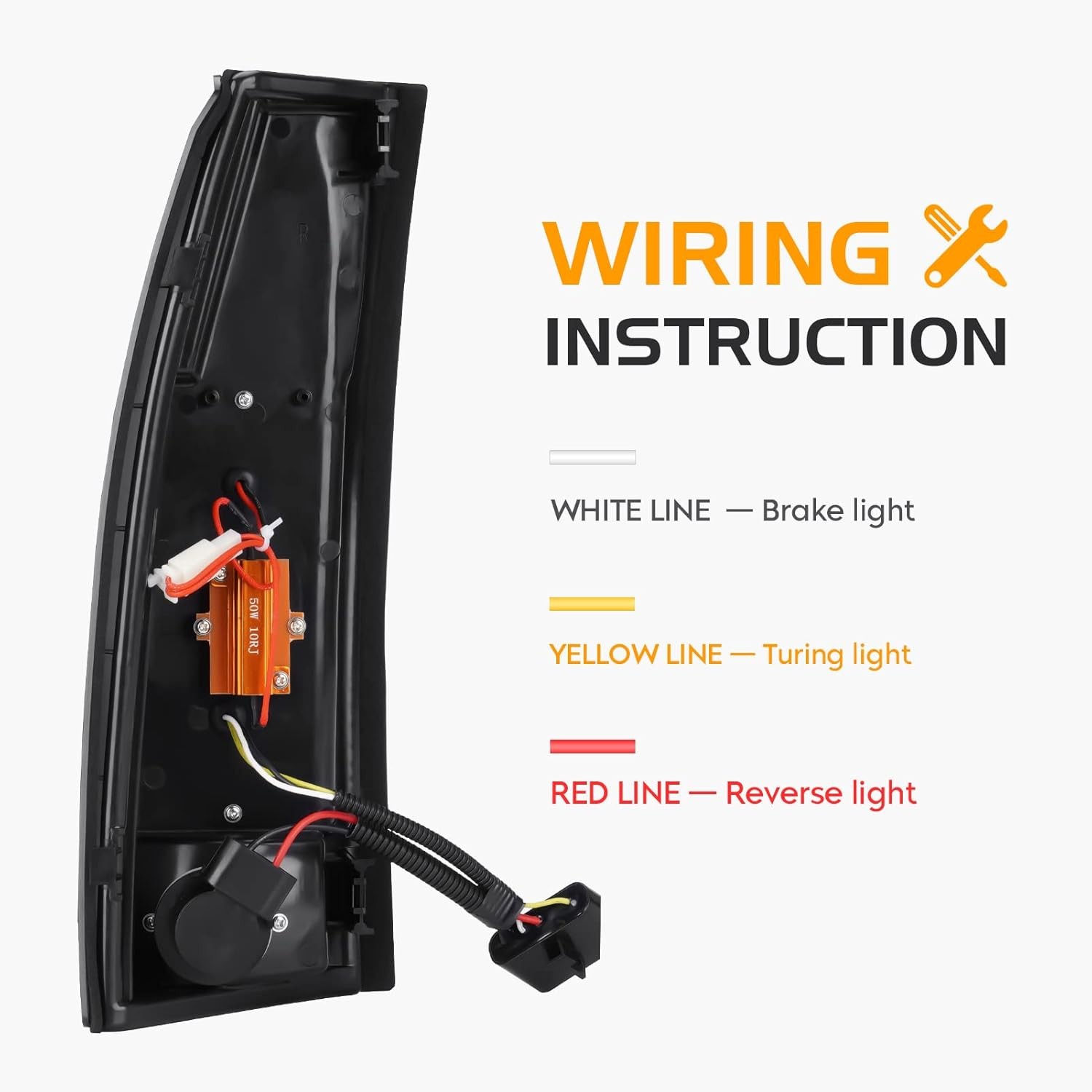 Tail Light light + Brake B, Smoke + B 