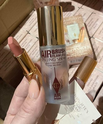 Neu Charlotte Tilbury Sephora Set, Setting Spray, Pillowtalk Lippenstift & Creme