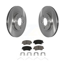 Front Disc Brake Rotors And Ceramic Pads Kit For Kia Niro Hyundai Ioniq