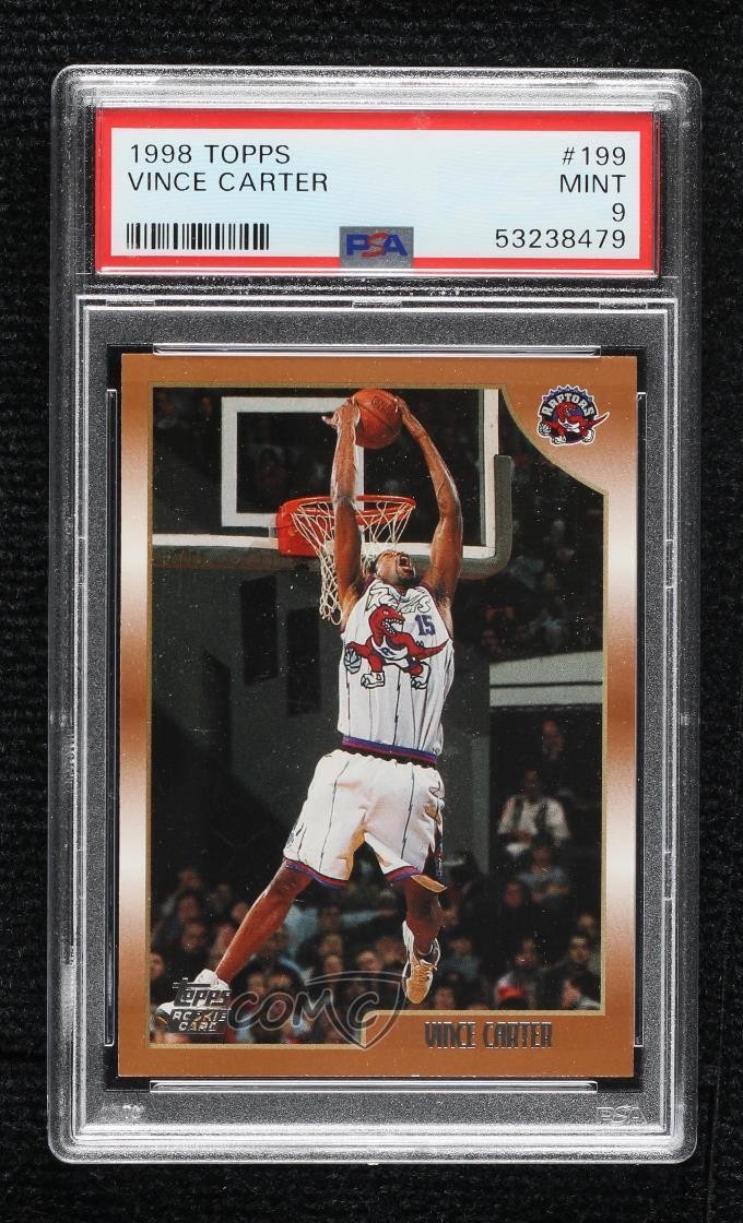 1998-99 Topps Vince Carter #199 PSA 9 MINT HOF 16b5