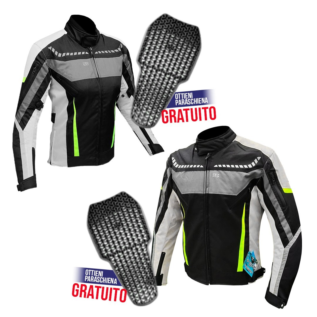 Moto giubbotto in tessuto S-tech 1602 STX-STELVIO H2Out 3 Strati e 4 Stagioni