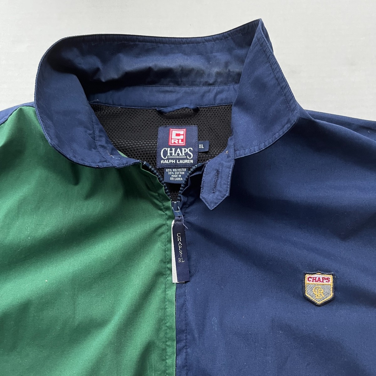 Vtg 90s CHAPS Ralph Lauren Jacket Mens XL Harrington Style Color