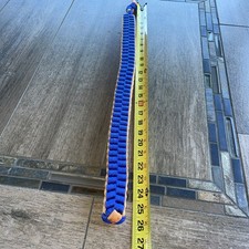 Heavy Duty Dog Rope Toy 26 Inch Dogs Tough Tug of War Strong Orange And Blue