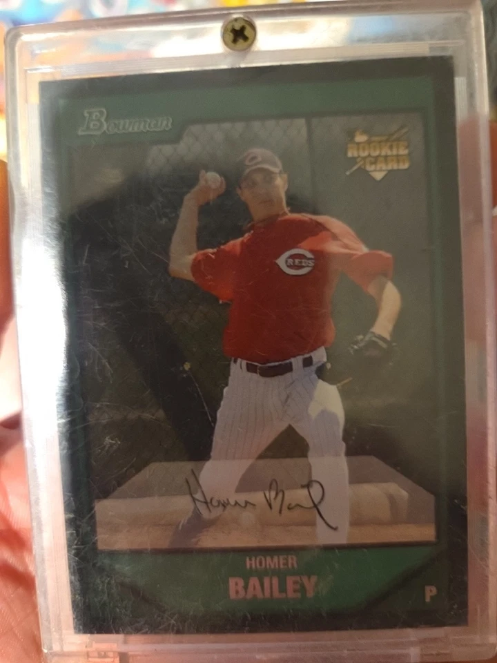 Bowman Draft Picks & Prospects 2007 - Cromo Homer Bailey  Foto 2 de 4