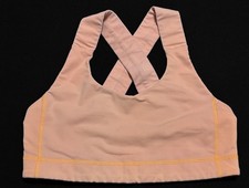 Lululemon All Sport Bra Salmon Cross Back Strappy Medium Support Approx Size 6