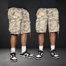 Levi's Camo Cargo Shorts Distressed Baggy Skater Y2K Vintage Men's Size 36