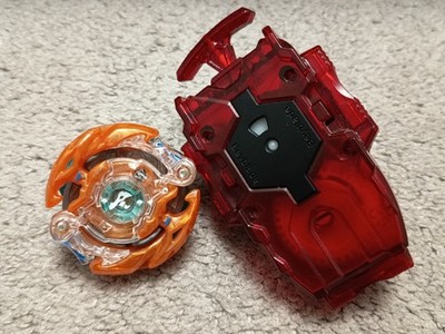 Beyblade lot Blaze Ragnaruk 4Cross Flugel + String Launcher Red TOMY BURST