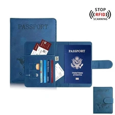 Premium Passport Holder Travel Wallet Case Secure Passport Cover for Women & Men