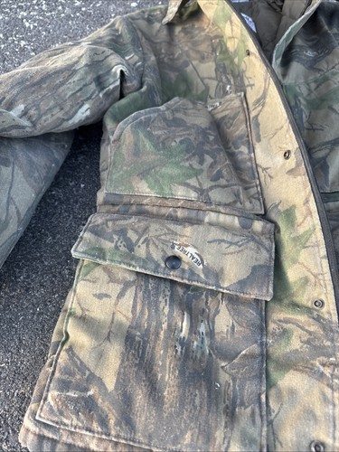 Vintage 80s Walls Blizzard Pruf Chore Coat real tree camouflage jacket (M) - Picture 7 of 12