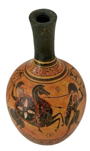 Museum Reproduction Greek Pottery 800 B.C. Geometrical Vase By G.Leinas - Picture 8 of 11